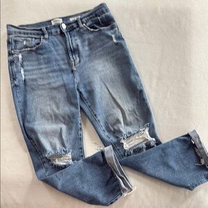 Women's Kensie Distressed Blue Slim Jeans